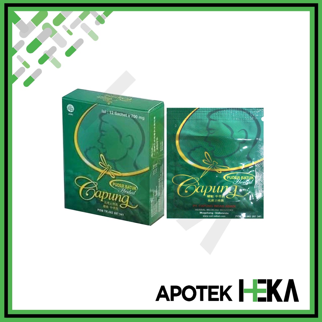 Puder Batuk Cap Capung Box isi 12 Sachet - Obat Batuk Herbal (SEMARANG)