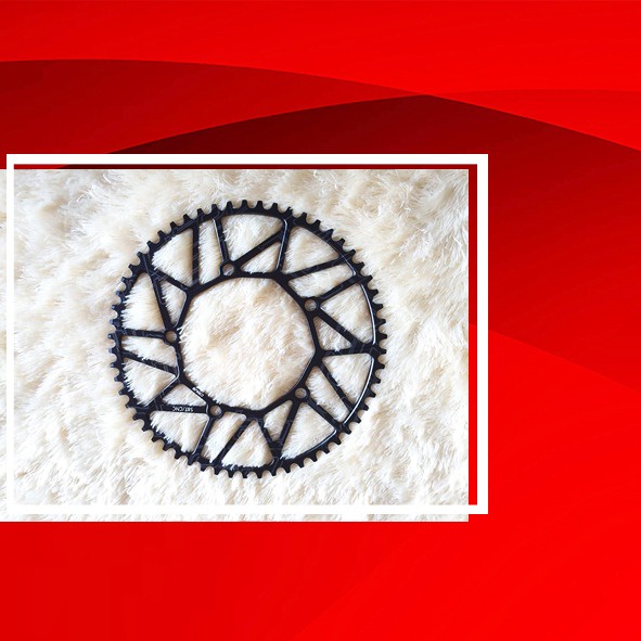 Chainring Litepro Chain Ring 52T 54T 56T 58T Superlight Alloy Narrow Wide Black Hitam  52 54 56 58 T Ori
