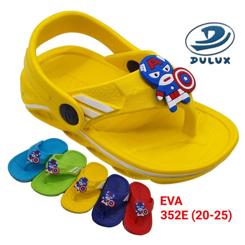 sandal jepit anak, sandal dulux 352E uk 20-25 pakai tali belakang