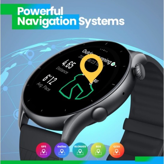 Amazfit GTR 3 Smartwatch SpO2 AMOLED Display Garansi Resmi