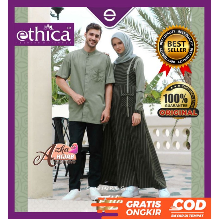 ETHICA COUPLE 142 RIFFLE GREEN / SARIMBIT ETHICA 2022 BAJU COUPLE PASANGAN KEKINIAN / BAJU COUPLE KE