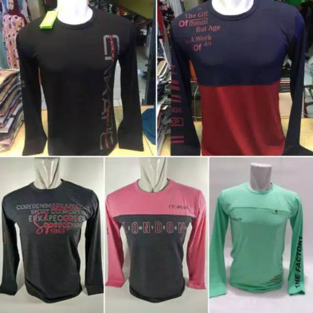 Kaos Erkape lengan panjang size M L