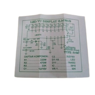 PCB Led VU Display LM3915 S-047