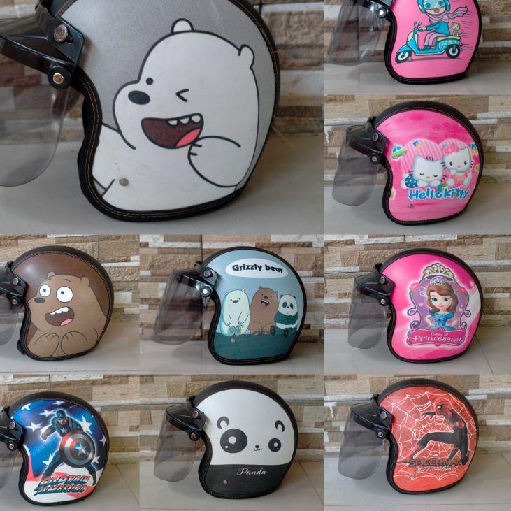 Tidak Diragukan.. HELM BOGO JUNIOR 7-12 TAHUN KHUSUS KACA DATAR,HELM KACA DATAR,HELM ANAK,HELM ANAK2