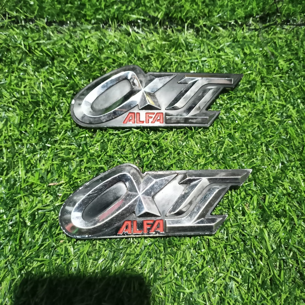 Emblem body samping cover samping yamaha alfa original