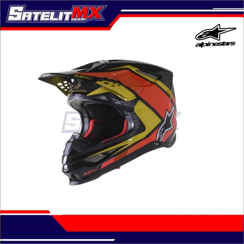 HELM ALPINESTAR SM10 CARBON - BLACK GRAY - M