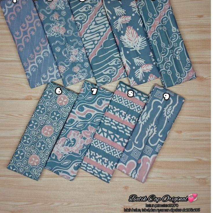 Big Sale.. Bahan Kain Batik Pink Kombinasi Abu Kain Batik Katun Primisima Halus Kain Batik Garutan P