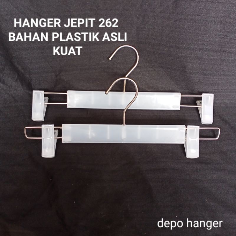 Gantungan Celana Jepit Putih 262 Kuat Dan tebal Jual perlusin 12pcs