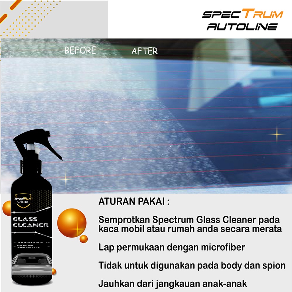 SPECTRUM BUG REMOVER PENGHILANG PEMBERSIH JAMUR KACA MOBIL EKEK DAUN TALAS BISA COD PGM