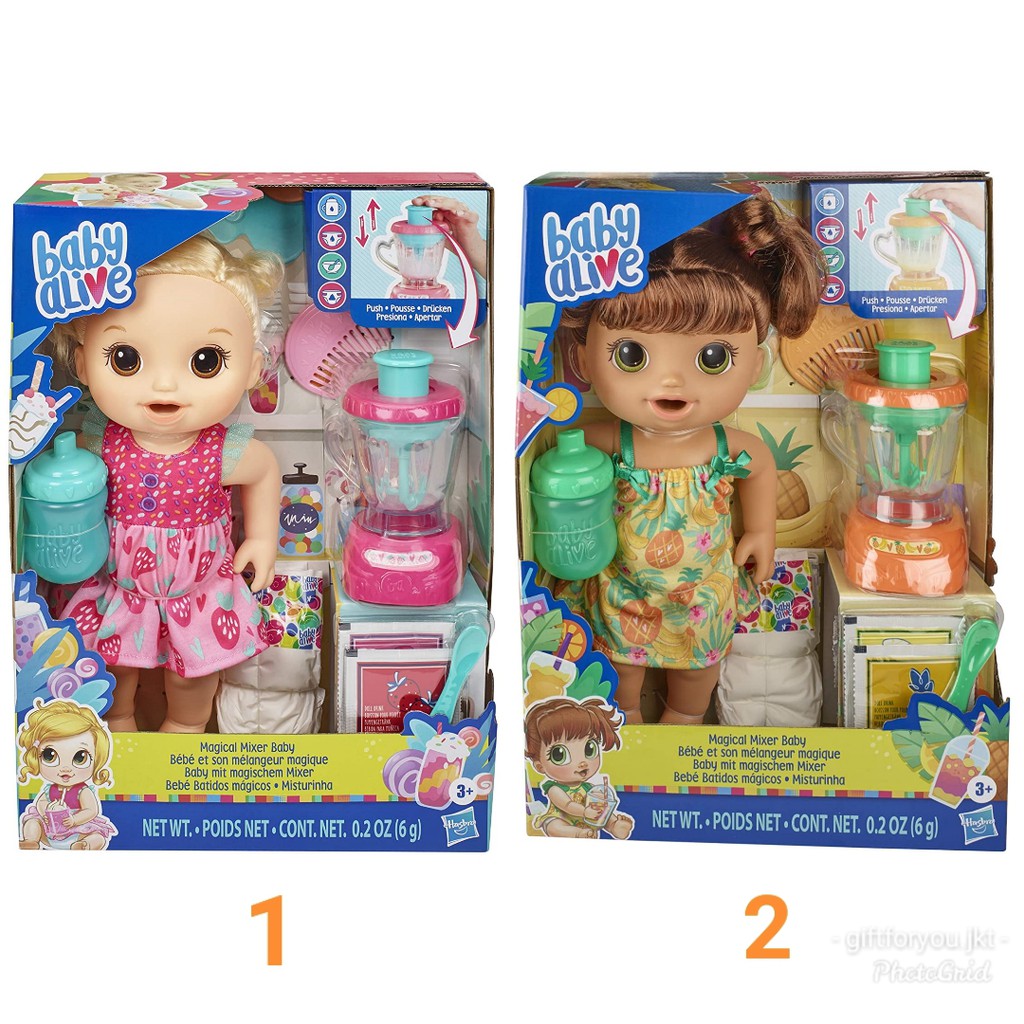 baby alive with a blender