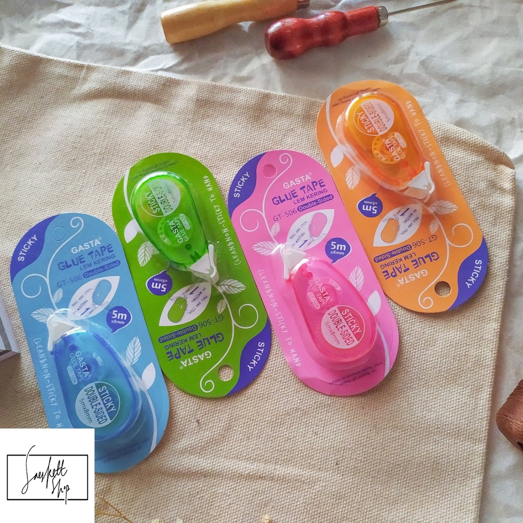 

Lem Kering Roll Kertas Double Tape Lem Pita Double Sided