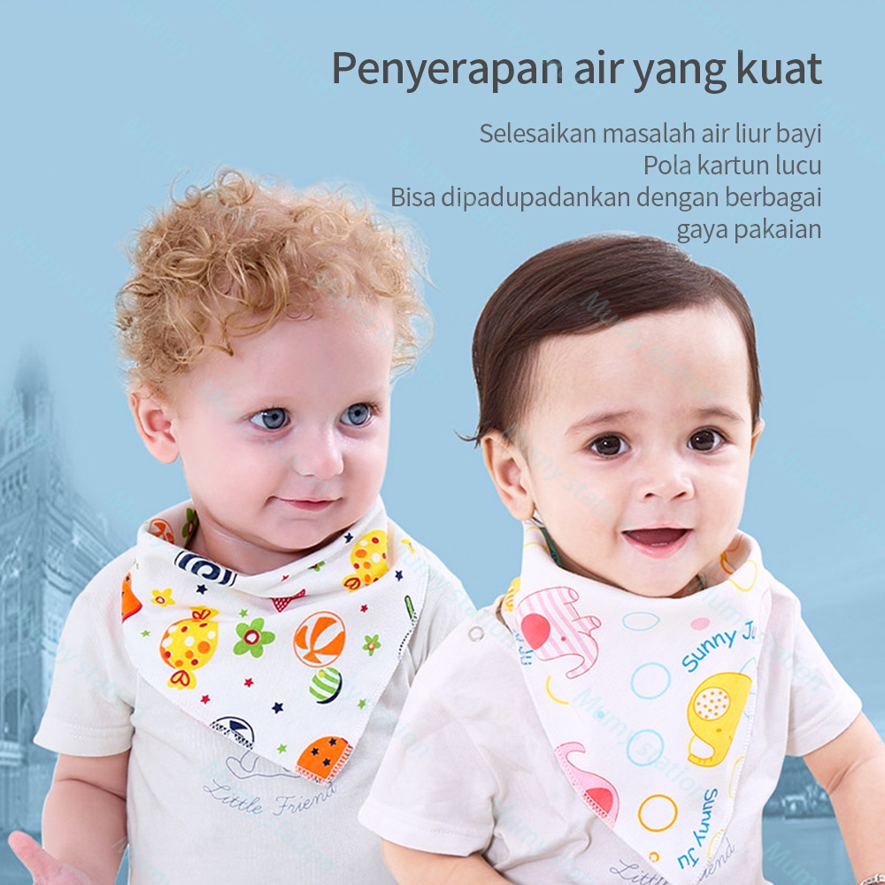 Celemek Bayi Segitiga / Slabber Segitiga bayi/ bibs Bayi