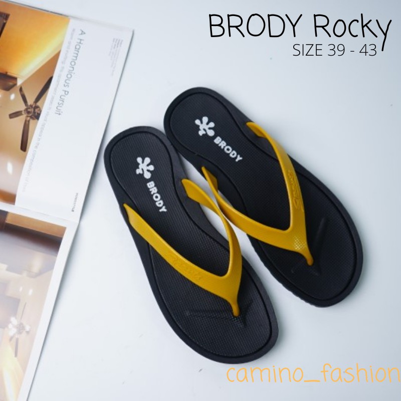 Brody ROCKY Sandal jepit pria wanita sendal jepit murah sandal karet sandal gunung sandal santai terbaru