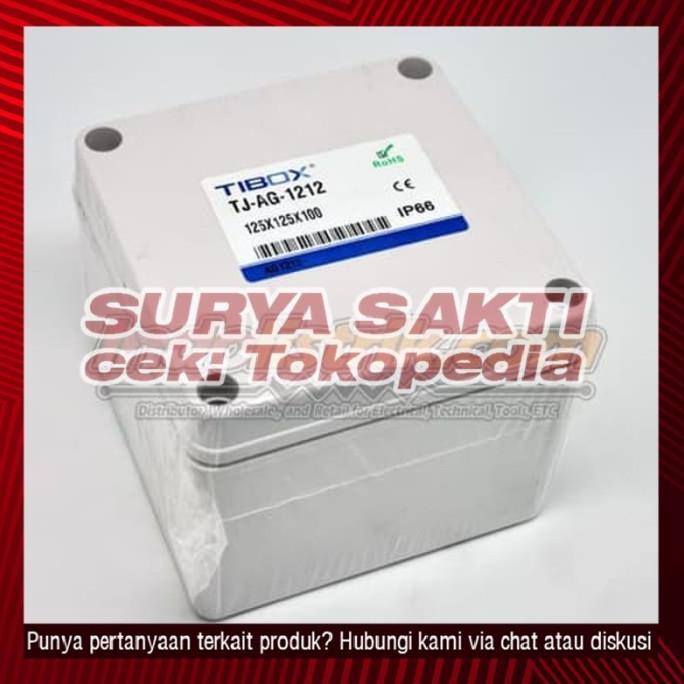 

Abs Junction Box Plastik 125X125X100Mm Abu-Abu Tibox