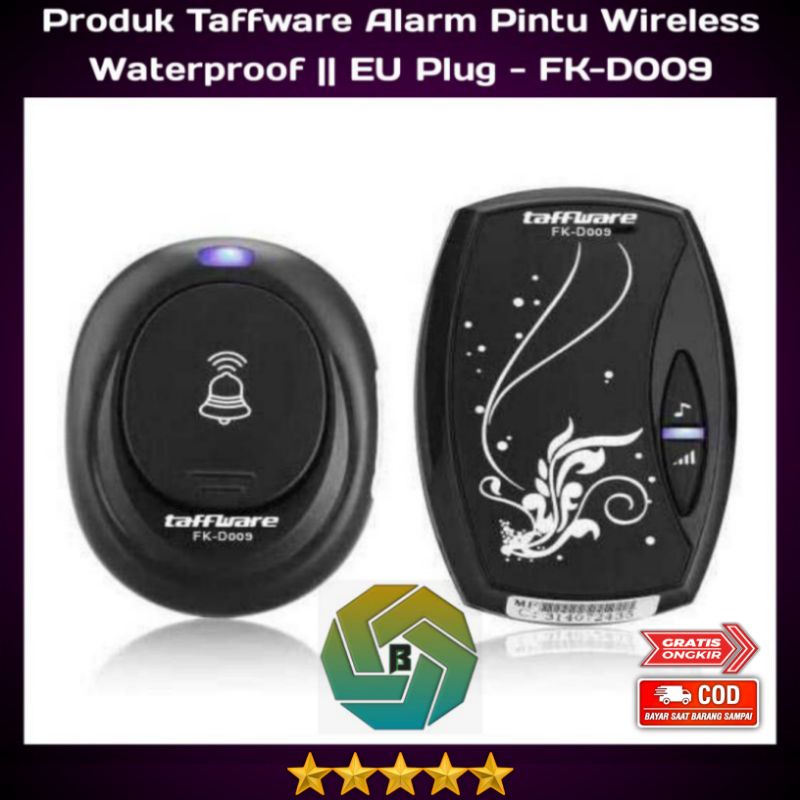 Taffware Alarm Pintu Wireless Waterproof || EU Plug - FK-D009