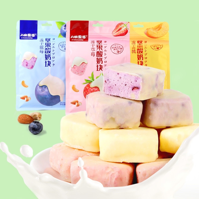 

Freeze Dried Yogurt Strawberry / Blueberry / Peach Yogurt Snack 45 gr