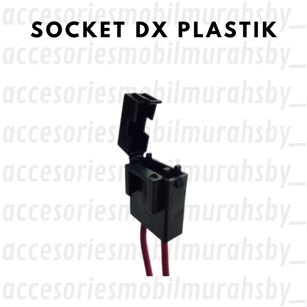 Soket Socket Rumah Sekring Plastik Tancap Sekring Sekering Fuse Tancap 2 Kabel Flosser DX Besar Mini