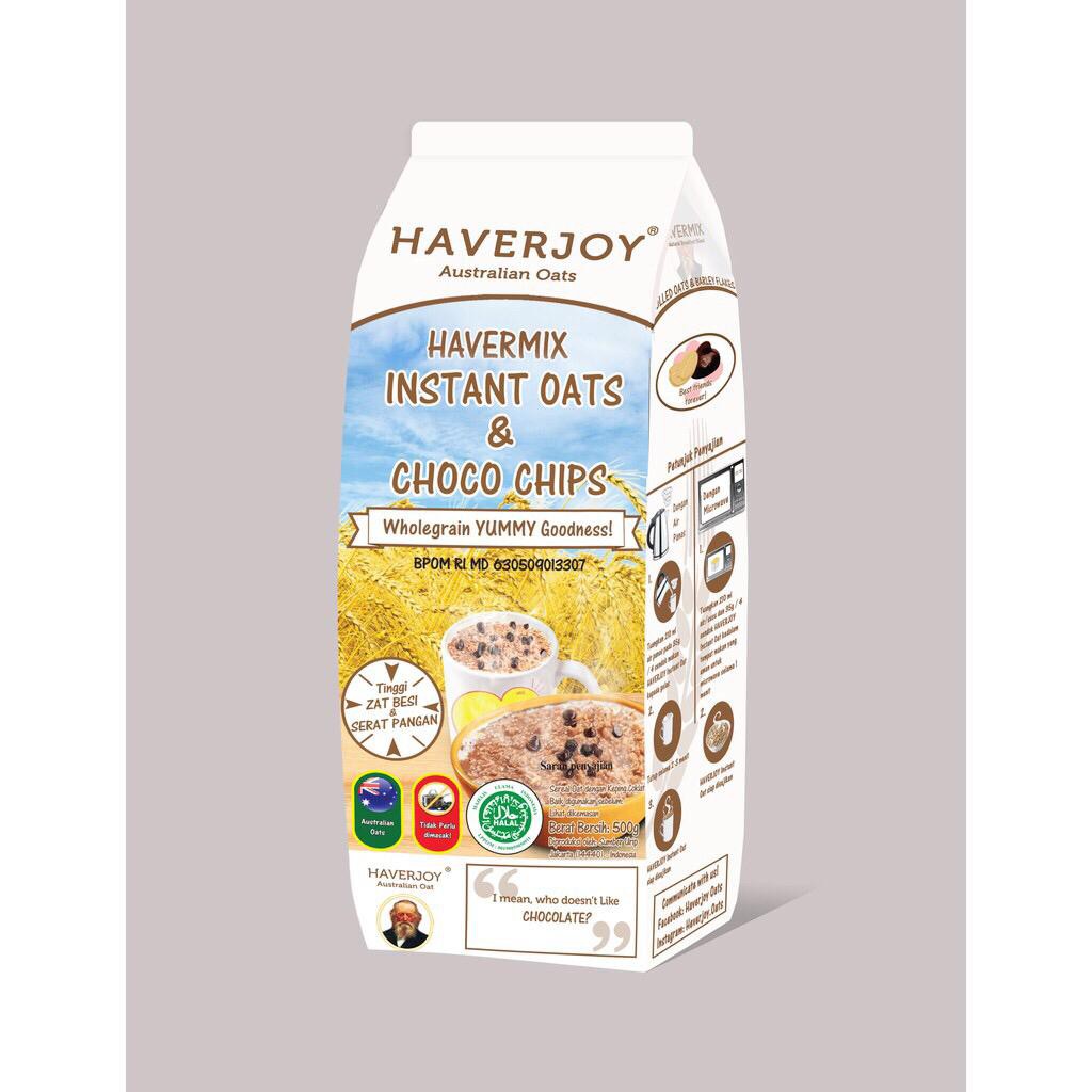 

AD Haverjoy havermix instant oats & choco chips 500g