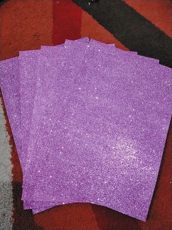 Eva Foam Gliter / Spon Gliter Warna / Foam Art Spon 30cm X 20cm Murah