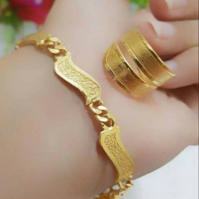 Xuping gelang cincin lapis 24k