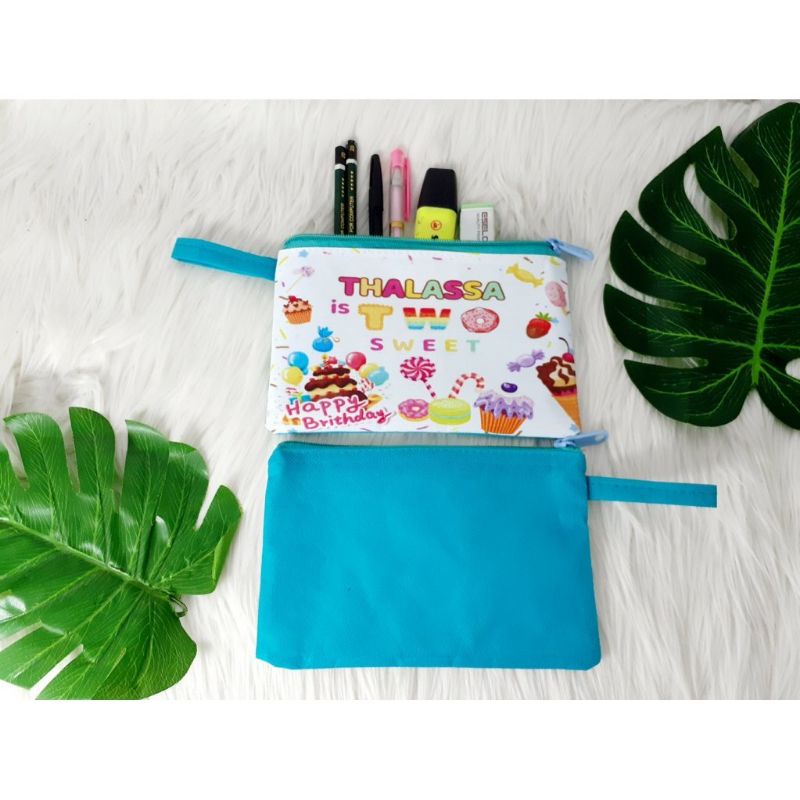 Dompet Souvenir Ultah Unik / Pounch Kotak Pensil Anak