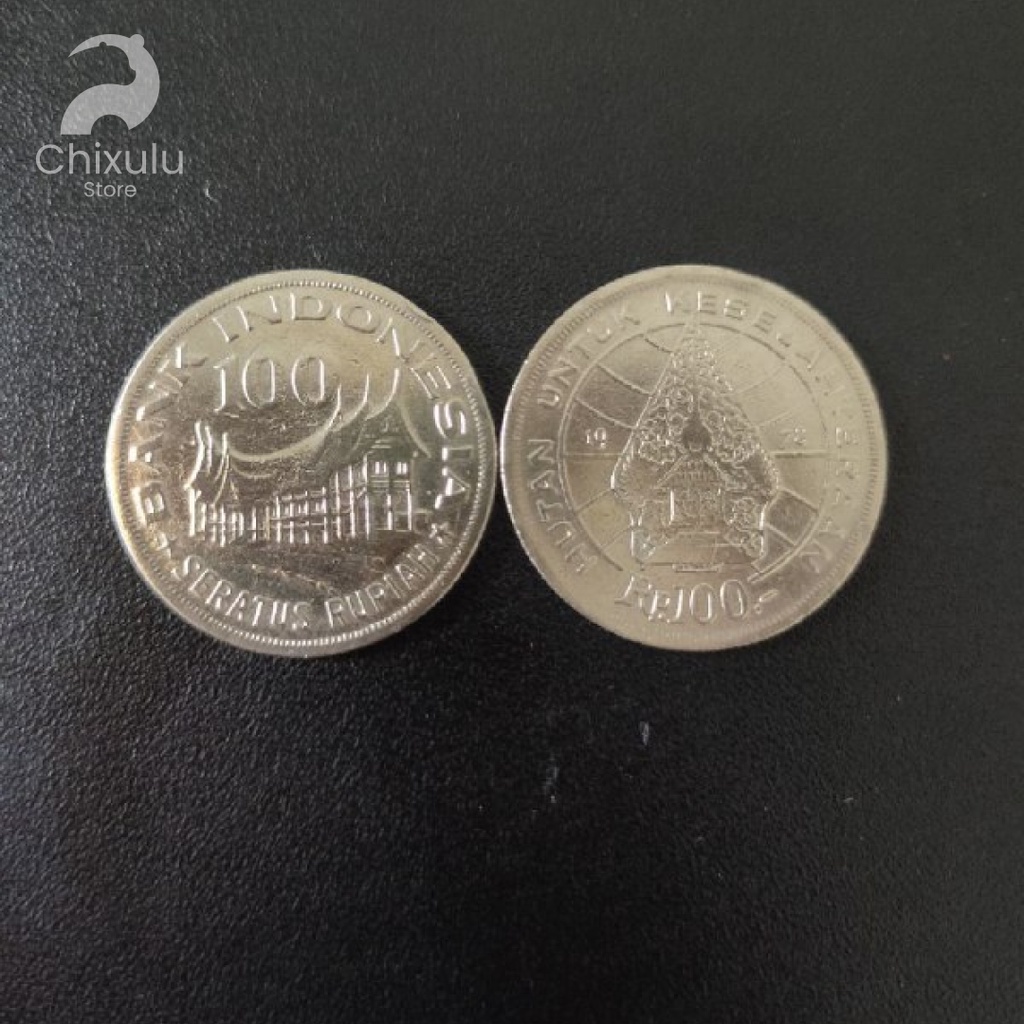 Uang Koin Kuno Rp100 Rumah Gadang Tahun 1978 | Uang Lama Indonesia