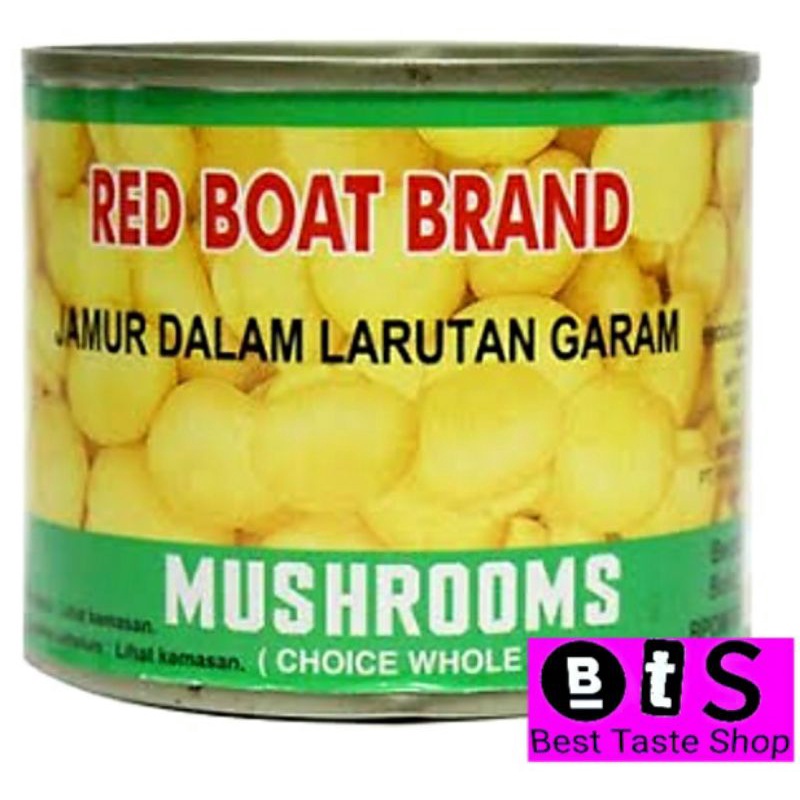 

Jamur Kancing Kaleng KECIL 198gr / Mushrooms Kalengan / Jamur Kaleng Mamata / Jamur Kaleng