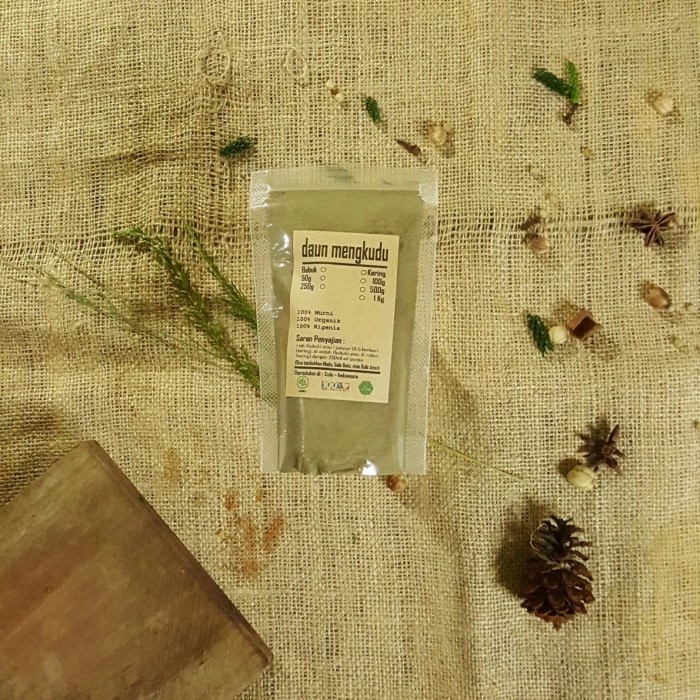 

DAUN MENGKUDU BUBUK 500 GRAM - Morinda Citrifolia - BUBUK HALUS - MURNI TANPA CAMPURAN - ORGANIK