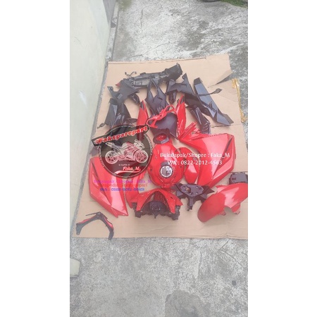 Fairing Kiri Kanan Saja Ori Copotan CBR250RR Merah