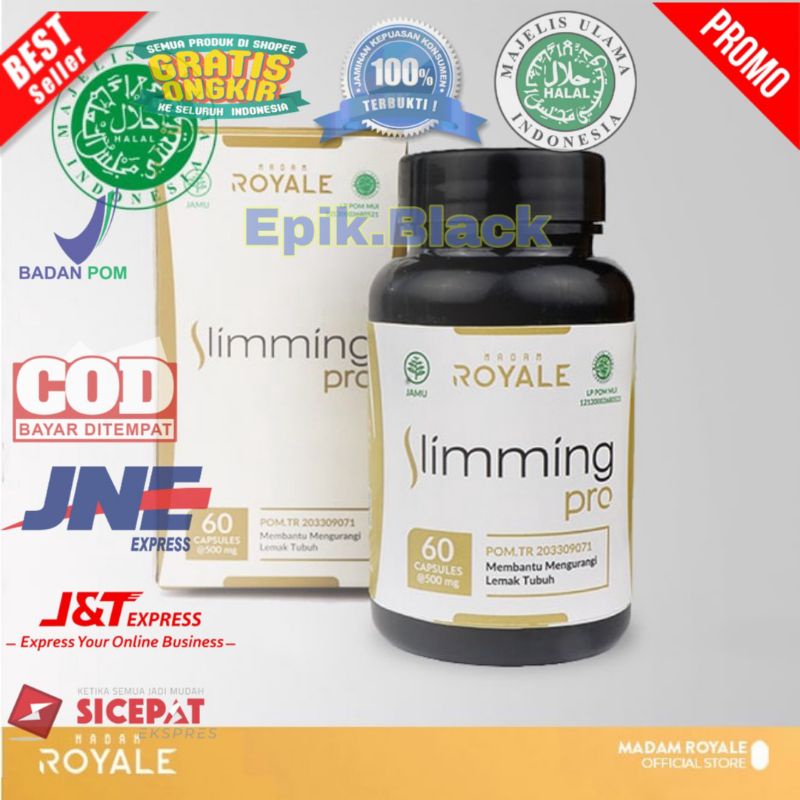 Slimming Pro Pelangsing Herbal Alami Obat Diet BPOM Penurun Berat Badan 100% Original