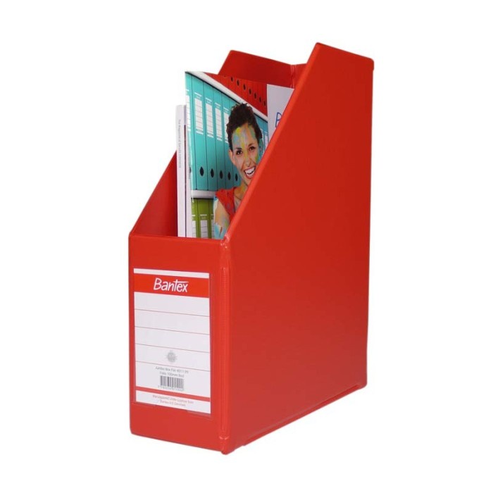 

CODE658 Box File Bantex 4011-09 (RED) Folio 10 cm