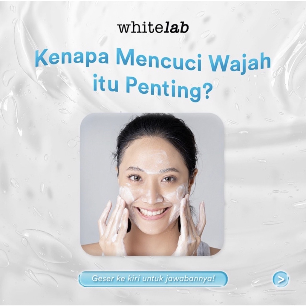 Whitelab pH-Balanced Facial Cleanser - Sabun Cuci Muka pH Seimbang Untuk Kulit Normal Sensitif Kering Berminyak Dengan Prebiotic