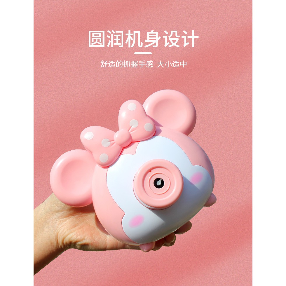 bubble camera tsum tsum - minnie bulat pink buble toy