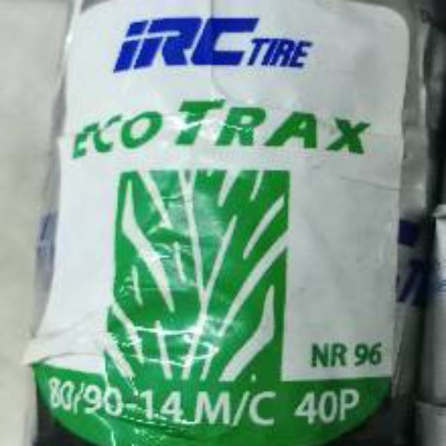 Ban tubeless depan IRC EcoTraxx uk 80/90-14 untuk honda beat/vario 150/beat f1/ Yamaha mio J/ Mio m3