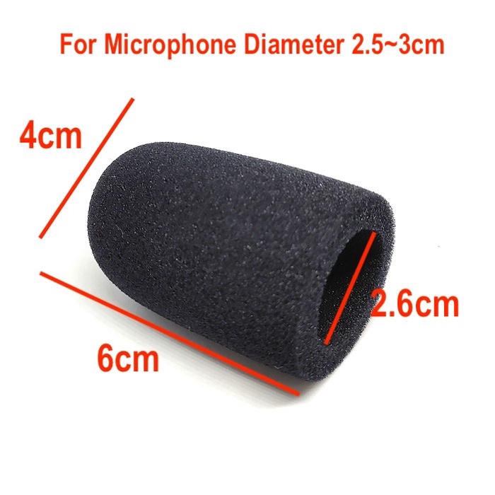 Diameter 2.6cm Busa Foam Microphone Cover High Quality Spon Mic