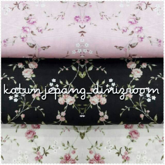 Kain Katun Jepang Cherry Harga Per 0 5m Shopee Indonesia