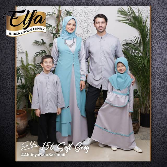 Sarimbit Keluarga Ethica Elfa 156 Soft Grey