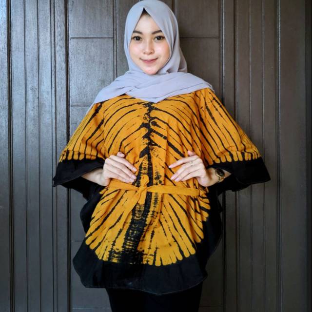 Baju tunik batik/baju tunik hijab/tunik motif/baju tunik