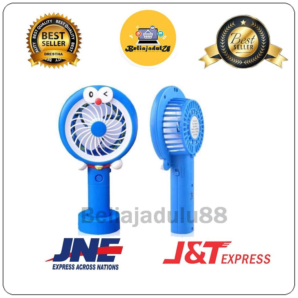 Beliajadulu88 Kipas Angin Lampu Led Handy Mini Fan Usb Portable Karakter