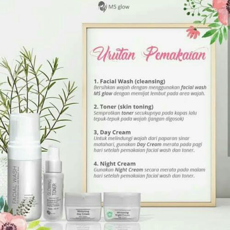 Paket Wajah Ms Glow (Free Gift)-1