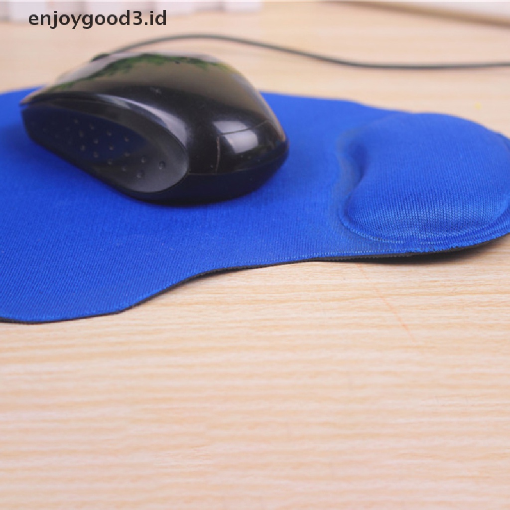 (Id) Mouse Pad Ergonomis Nyaman Anti Slip Dengan Bantalan Pergelangan Tangan Untuk Pc (Dd)