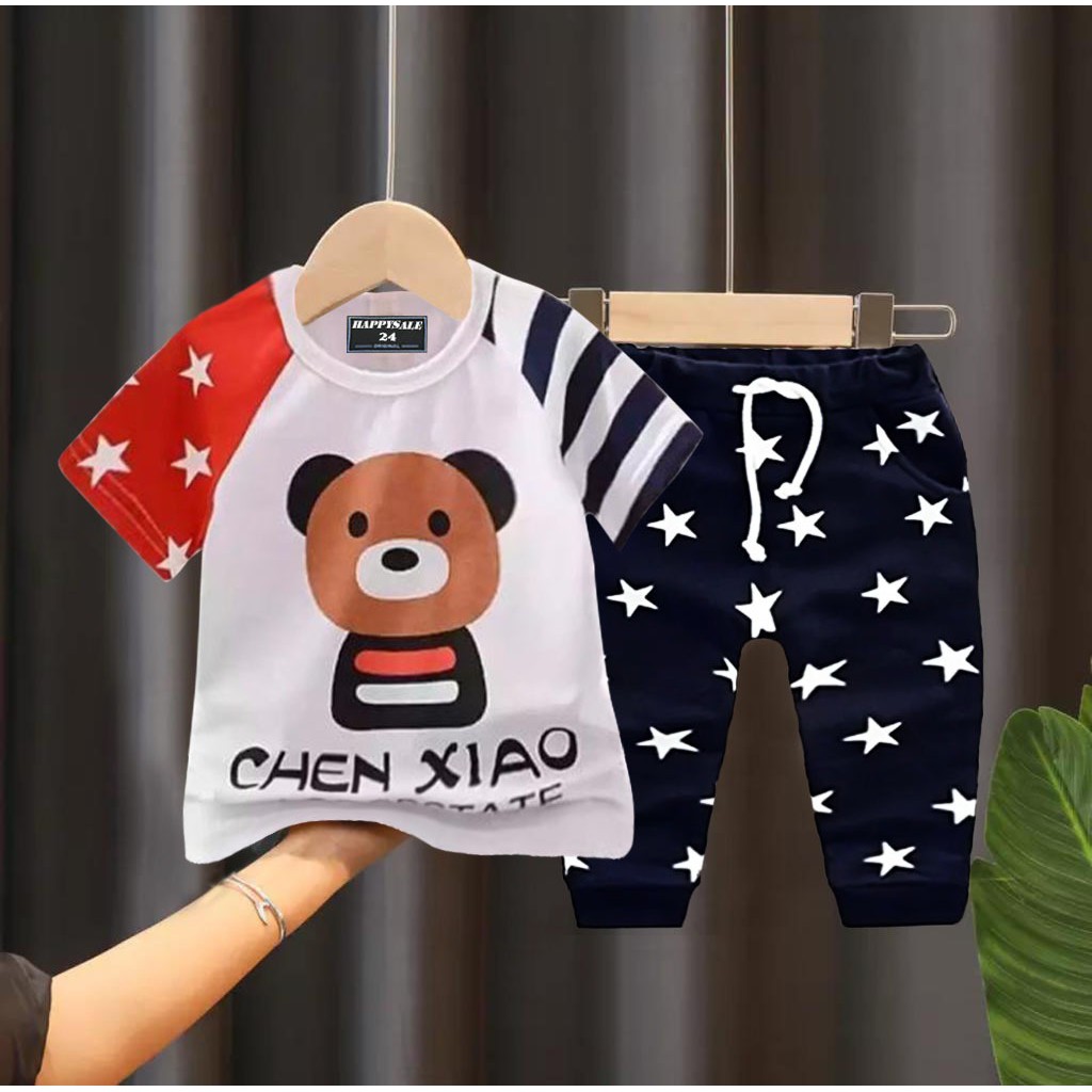 SETELAN ANAK BAJU ANAK UMUR 1-5 TAHUN SETELAN BEAR CHEN XIAU SETELAN ANAK LAKI LAKI SETELAN ANAK PEREMPUAN PAKAIAN ANAK LAKI LAKI PEREMPUAN BAJU ANAK MASA KINI BAJU ANAK TERLARIS