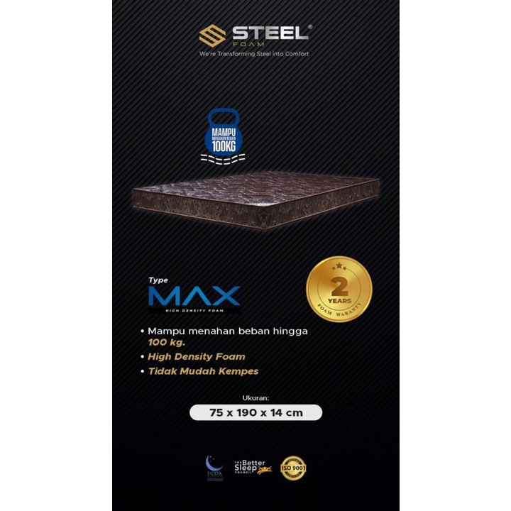 Kasur Busa Steel Max Foam / Ocean
