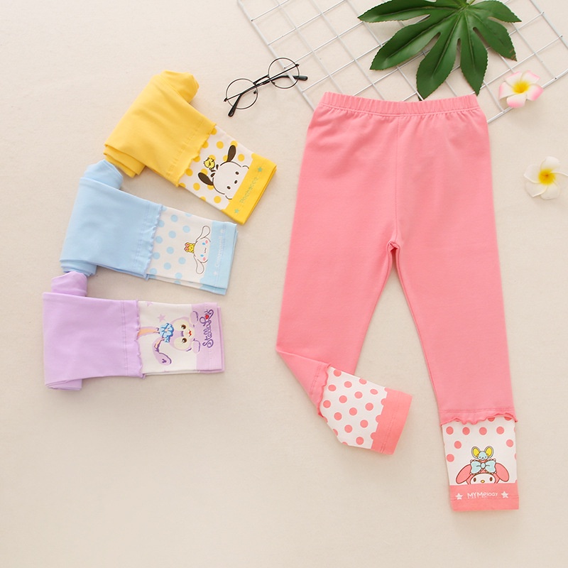 NEW Legging buka kaki anak perempuan motif kartun premium quality