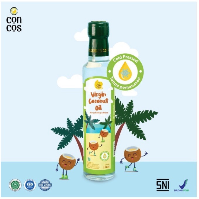 

Concos Virgin Coconut Oil Kids 250ml Minyak Kelapa Bayi Anak EVCO VCO Aman untuk Bayi Minyak Masak Bayi