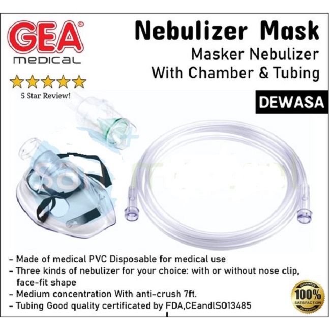 MASKER UNTUK NEBULIZER DEWASA