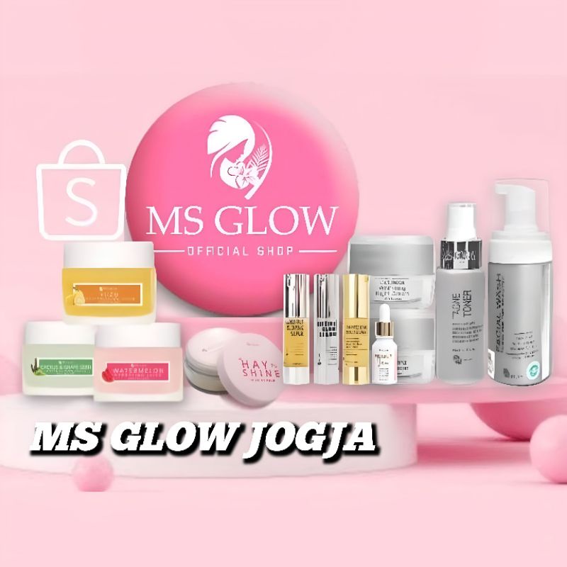 MS GLOW ORIGINAL ALL PRODUK SKINCARE Ms Glow Whitening Acne Ultimate Luminous Night Cream Malam Ms G