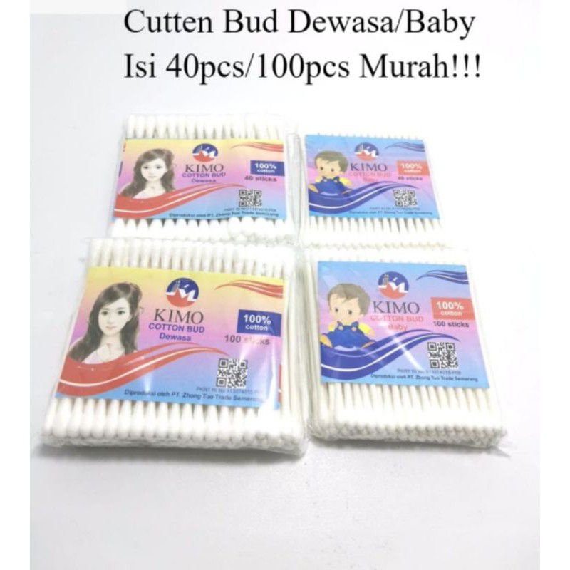 COTTON BUD MURAH 40PCS PEMBERSIH TELINGA KOREK KUPING (COTTON BUD)