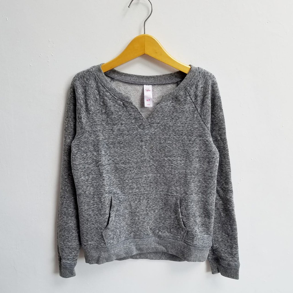 Baju Lengan Panjang Anak Justice Grey