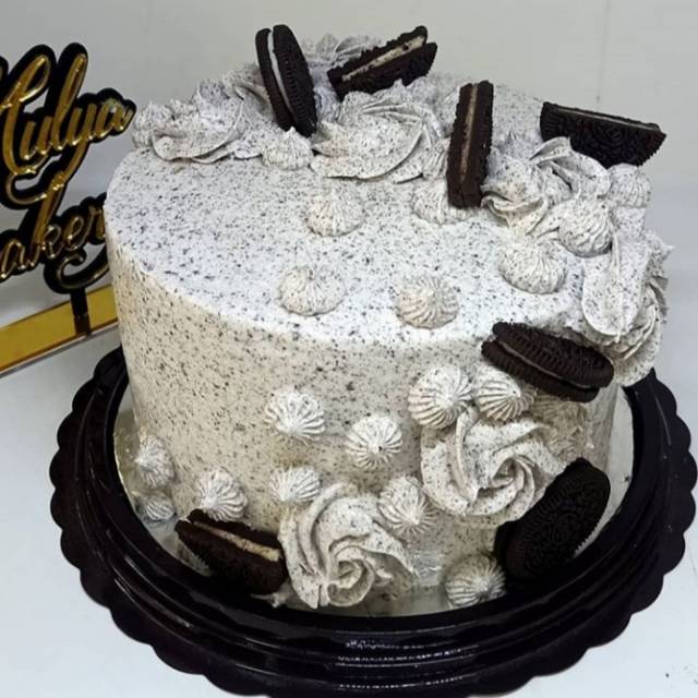 

Kue Tart ulang tahun topping oreo rasa special